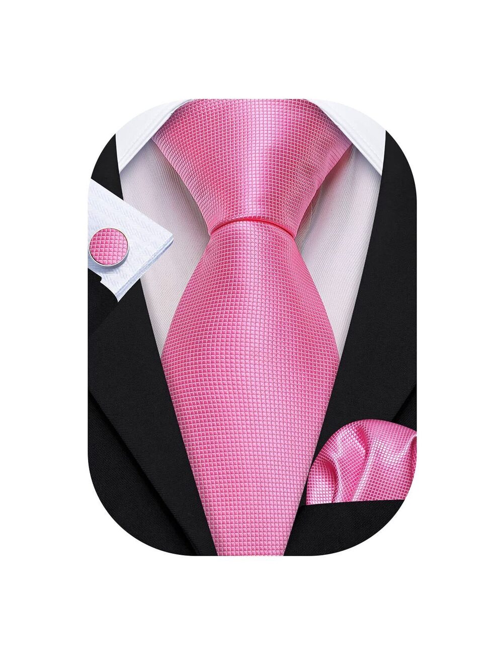 5625 Plain Silk Ties Extra Long Stain Necktie for Wedding Business